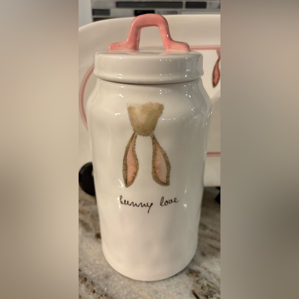 Rae Dunn OG Bunny Love Tall Canister